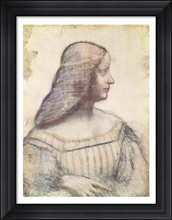 Framed Portrait of Isabella d&#39;Este Print
