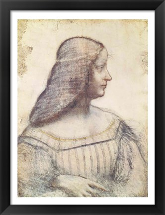 Framed Portrait of Isabella d&#39;Este Print