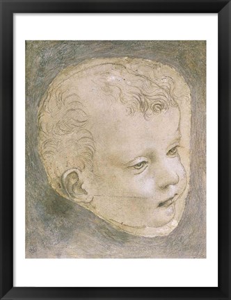 Framed Head of a Child Print