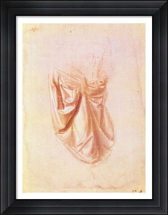 Framed Drapery study Print
