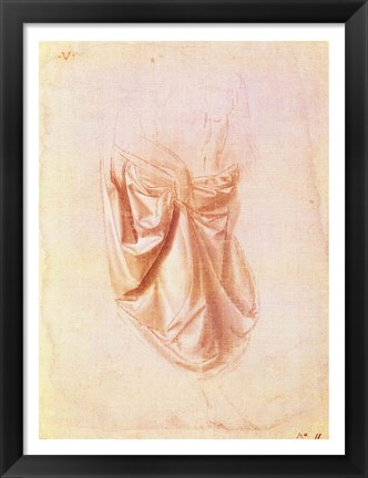 Framed Drapery study Print