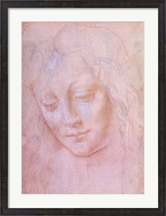 Framed Head of a woman Print