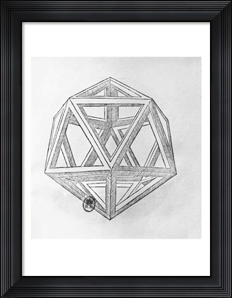 Framed Icosahedron Print