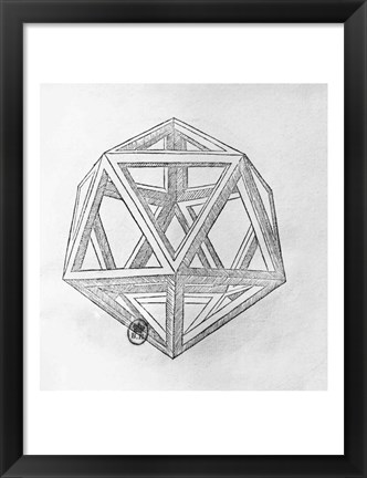 Framed Icosahedron Print