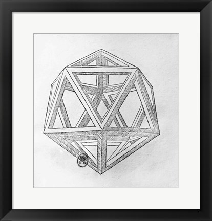 Framed Icosahedron Print