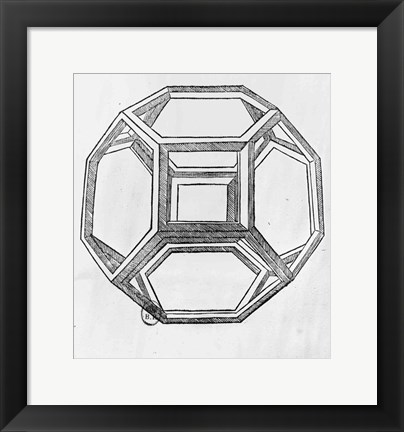 Framed Polyhedron Print