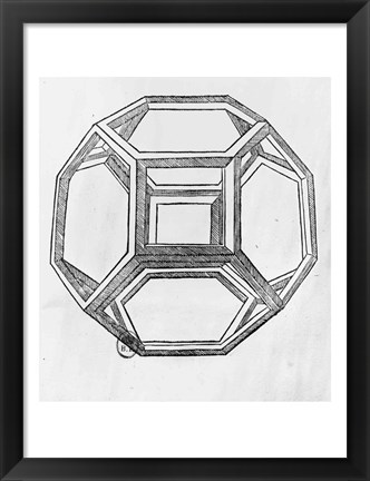 Framed Polyhedron Print