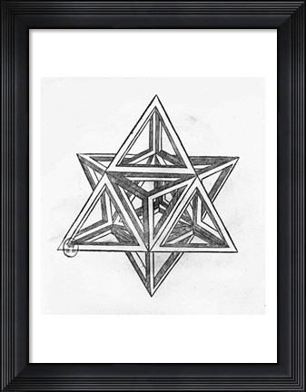 Framed Stella octangula Print