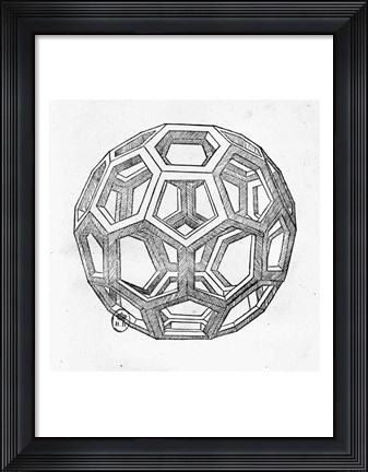 Framed Icosahedron Print