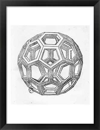 Framed Icosahedron Print