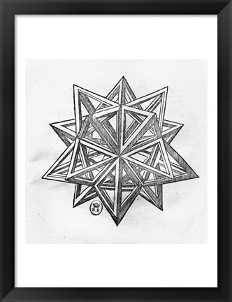 Framed Dodecahedron Print