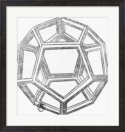 Framed Dodecahedron Print