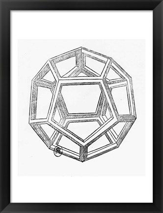 Framed Dodecahedron Print