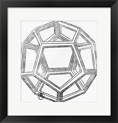 Framed Dodecahedron Print