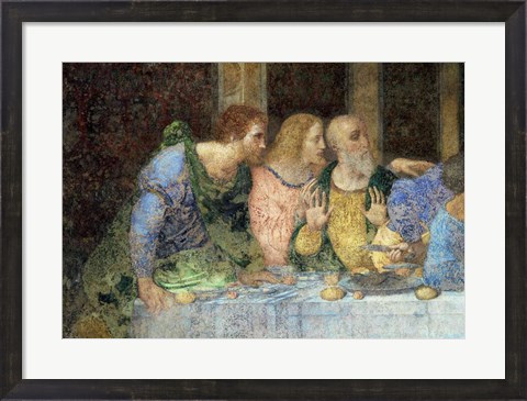 Framed Last Supper, (post restoration) B Print