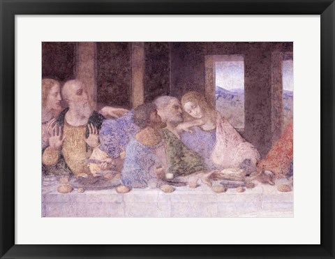 Framed Last Supper, (post restoration) C Print