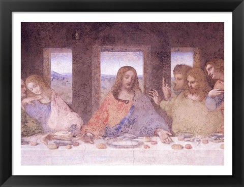 Framed Last Supper, (post restoration) D Print