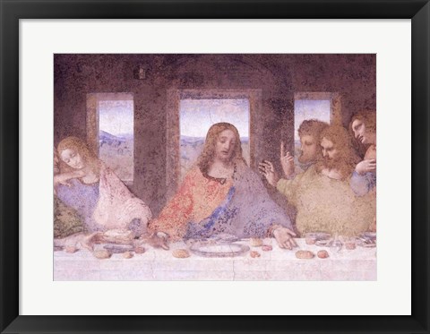 Framed Last Supper, (post restoration) D Print