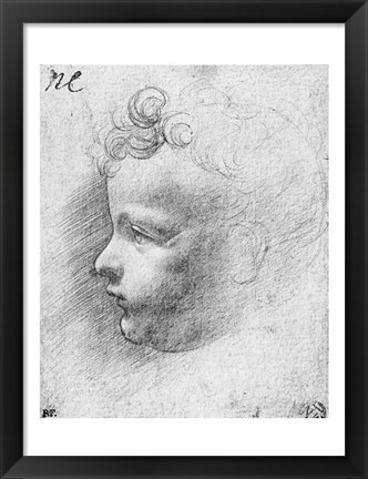 Framed Head of a child Print