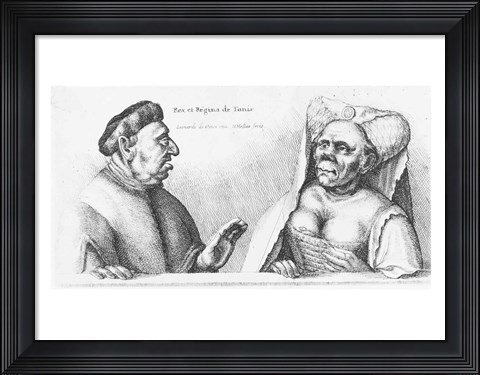 Framed Rex et Regina de Tunis Print
