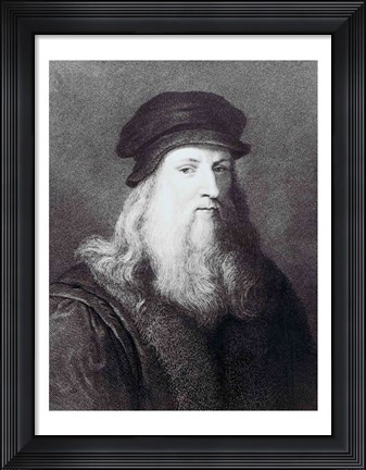 Framed Leonardo da Vinci Print