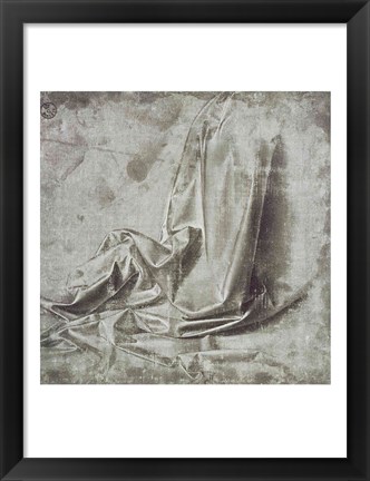 Framed Drapery study for a kneeling figure in Profil Perdu Print