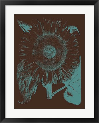 Framed Sunflower 6 Print