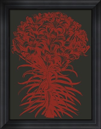 Framed Lilies 10 Print