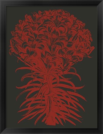 Framed Lilies 10 Print