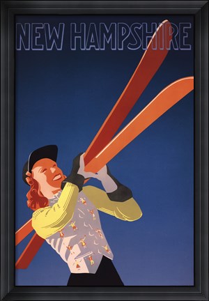 Framed New Hampshire Print