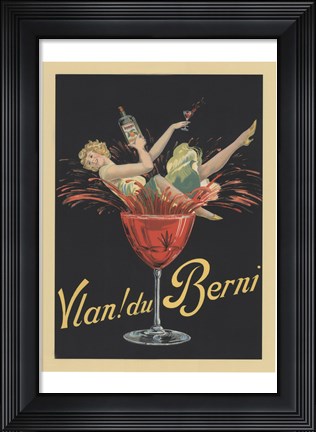 Framed Vlan! du Berni Print