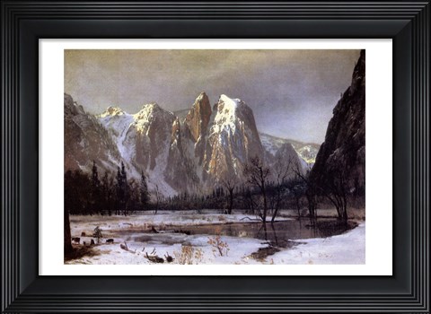 Framed Cathedral Rock Yosemite Print