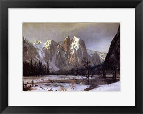 Framed Cathedral Rock Yosemite Print