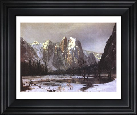 Framed Cathedral Rock Yosemite Print