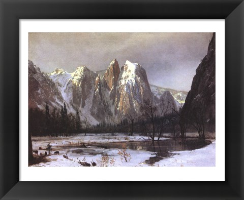 Framed Cathedral Rock Yosemite Print