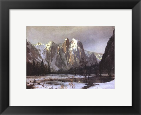Framed Cathedral Rock Yosemite Print