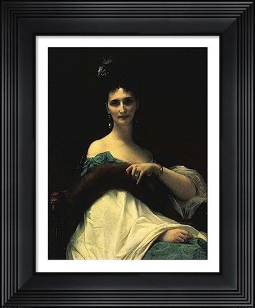 Framed Portrait of Countess de Keller (marquise de Saint Yves d&#39;Alveydre - 1895), 1873 Print