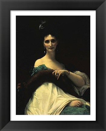 Framed Portrait of Countess de Keller (marquise de Saint Yves d&#39;Alveydre - 1895), 1873 Print