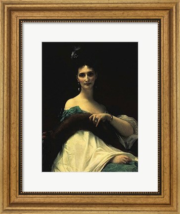 Framed Portrait of Countess de Keller (marquise de Saint Yves d&#39;Alveydre - 1895), 1873 Print