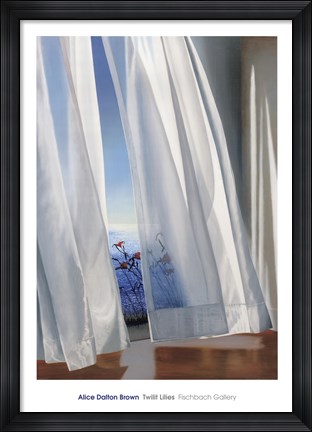 Framed Twilit Lilies Print