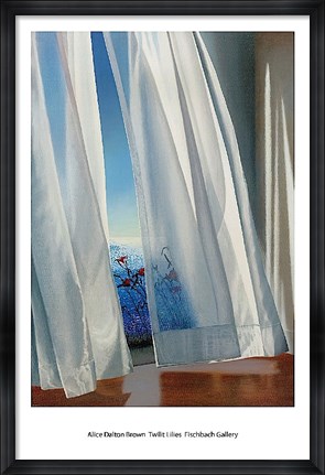 Framed Twilit Lilies Print