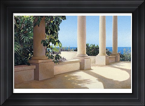 Framed Island Columns Print