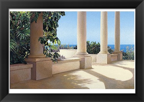 Framed Island Columns Print