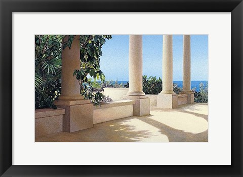 Framed Island Columns Print