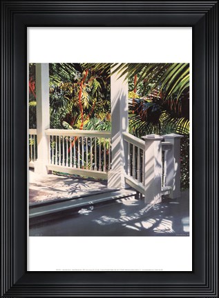 Framed Small Glittering Porch Print