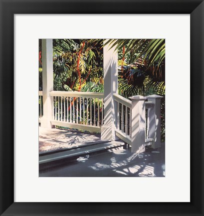 Framed Small Glittering Porch Print