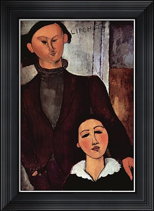 Framed Portrait of Jacques &amp; Berthe Lipchitz Print