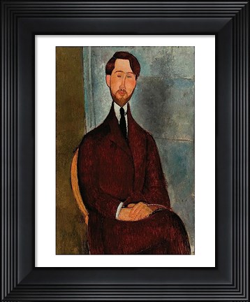Framed Portrait of Leopold Zborowski Print
