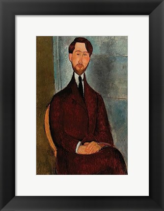 Framed Portrait of Leopold Zborowski Print