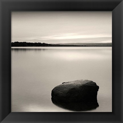 Framed Solo Floating on Ottawa River, Study #2 (detail) Print